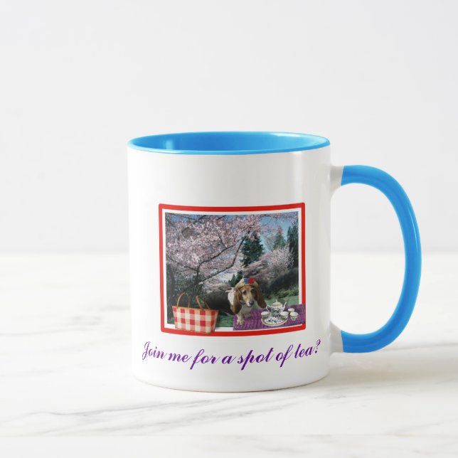 Join me for a spot of tea? mug (Right)