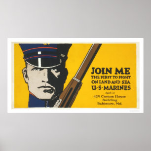 Join me - U.S. Marines Poster