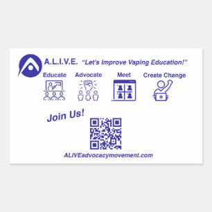 Join Now  Rectangular Sticker