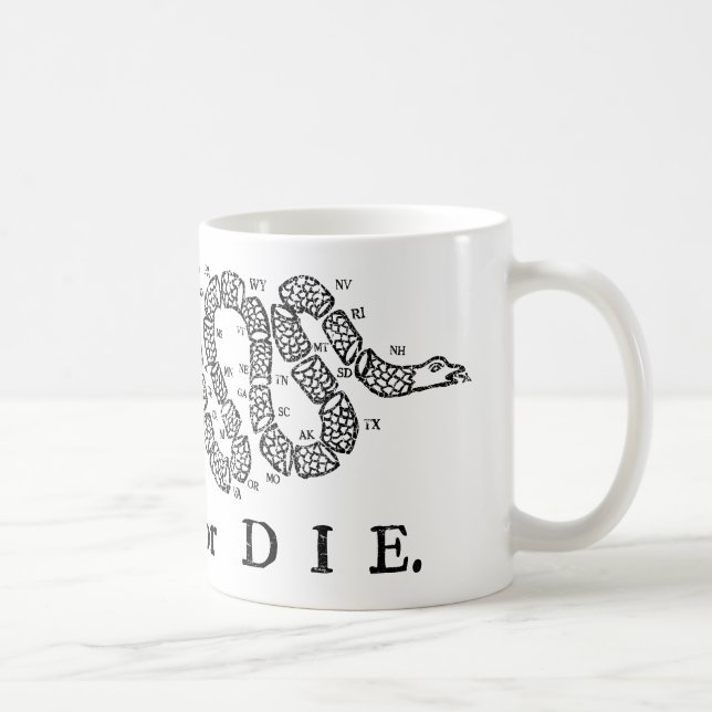 join or die 50 states coffee mug (Right)