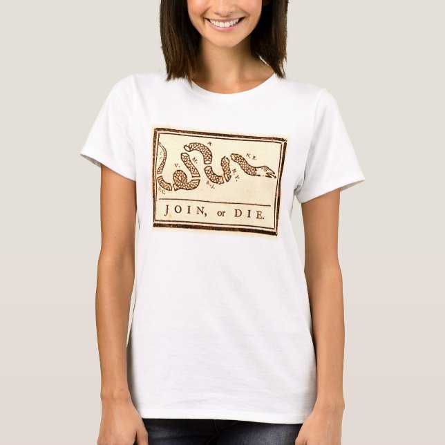 JOIN OR DIE AMERICANA T-Shirt (Front)