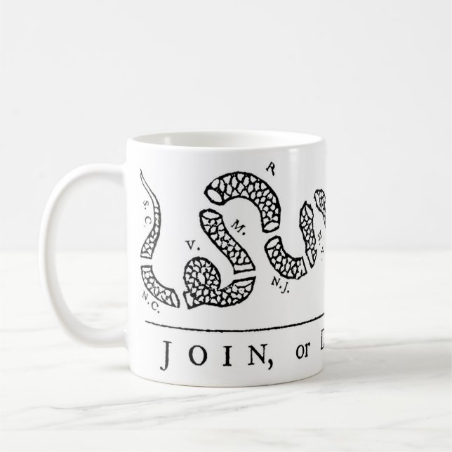 Join, or Die Coffee Mug (Left)