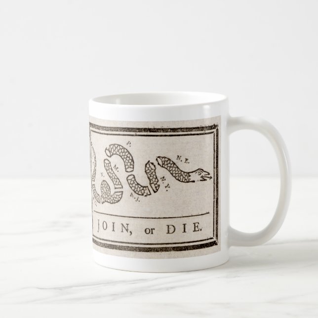 Join, or Die Flag Coffee Mug (Right)