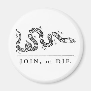 Join or Die Libertarian Magnet