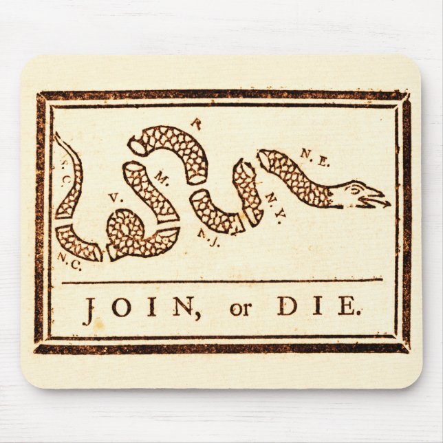 Join or Die Mouse Pad (Front)