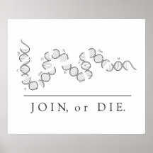 Join or Die - Science poster
