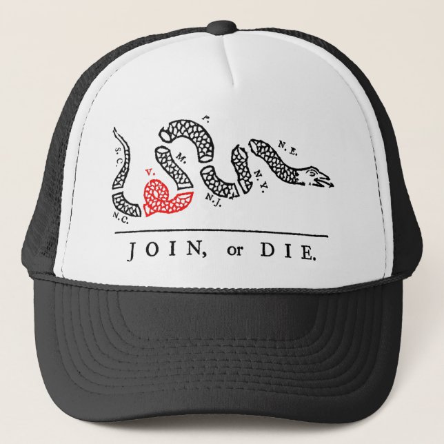 JOIN, or DIE Virginia Trucker Hat (Front)