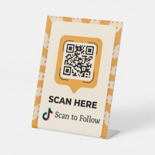 Join Our TikTok QR Code Sign TikTok Follow