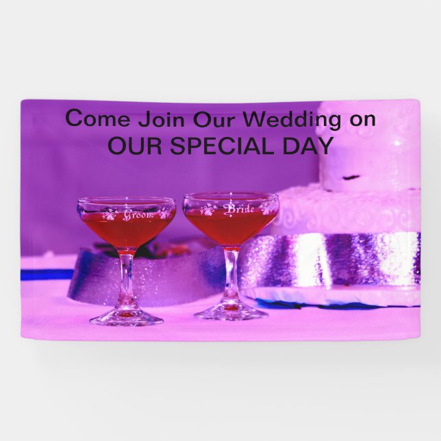 Join Our WEDDING on our Special Day. Banner (Horizontal)