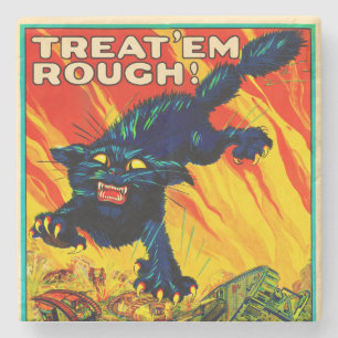 Join Tank Corp Black Cat Stone Coaster