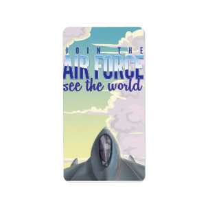 Join the Air Force Poster. Label