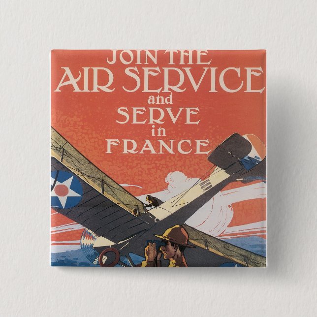 Join the Air Service 15 Cm Square Badge (Front)