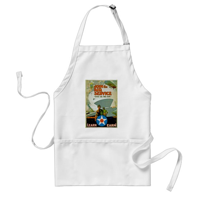 Join The Air Service ~ Give 'Er The Gun Standard Apron (Front)