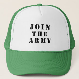 Join the army trucker hat