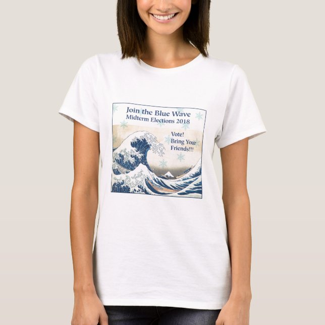 Join the Blue Wave 2018 T-Shirt (Front)