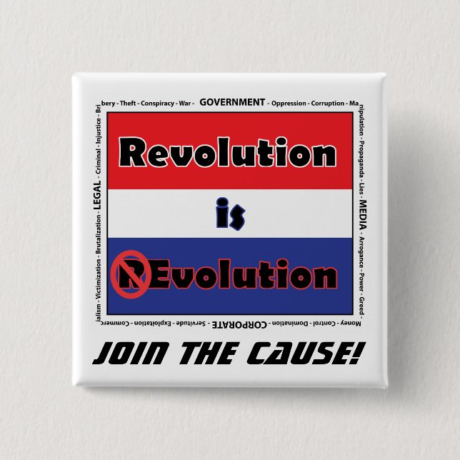 Join the Cause 15 Cm Square Badge (Front)