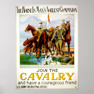 Join the Cavalry 1920 Poster