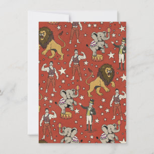 Join The Circus Pattern Invitation