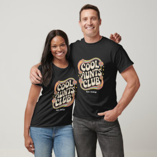 Join the Cool Aunts Club Funny Oversized Graphic T-Shirt