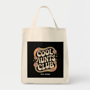 Join the Cool Aunts Club Funny Oversized Graphic Tote Bag