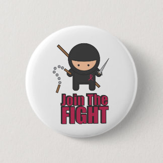 Join The Fight Against Breast Cancer 6 Cm Round Badge