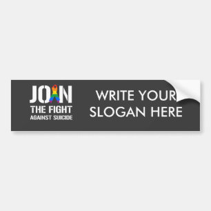 Join the fight against LGBT suicide Bumper Sticker