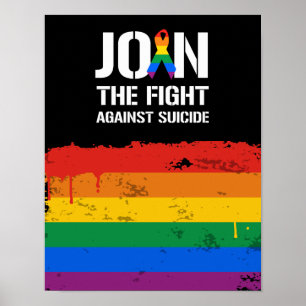Join the fight against LGBT suicide Poster
