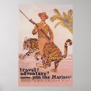 Join The Marines-Enlist Today Poster