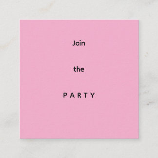 Join the party  referral card