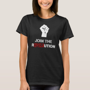 Join The Resistance - Black Womens T-shirt