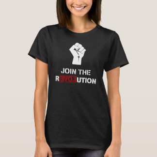 Join The Resistance - Black Womens T-shirt
