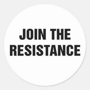 Join the Resistance Classic Round Sticker