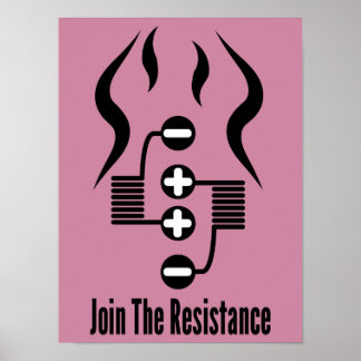 Join The Resistance - Pink Poster