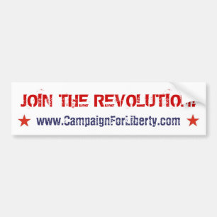 Join The Revolution! bumper sticker