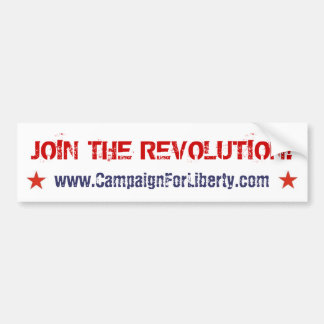Join The Revolution! bumper sticker