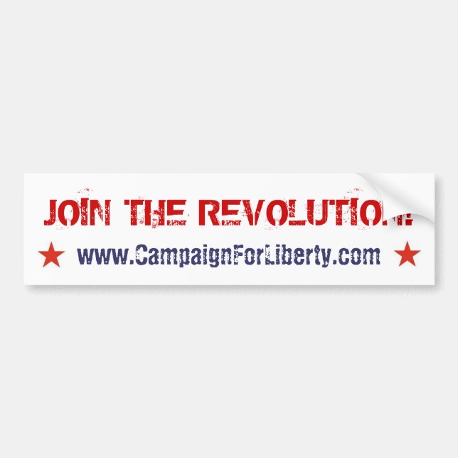 Join The Revolution! bumper sticker (Front)