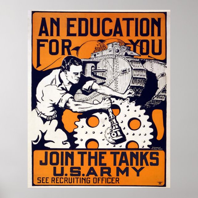 Join the Tanks - US Army Poster (Front)