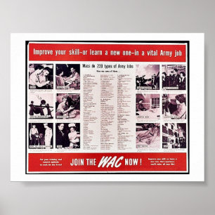 Join The Wac Now! Poster