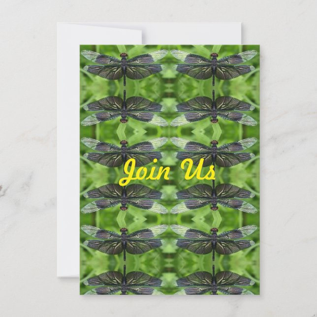 Join Us Dragonflies Invitation (Front)