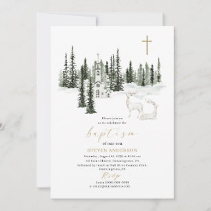 Join us for a baptism it`s cold outside Invitation
