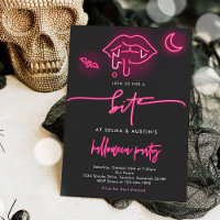 Join Us For A Bite Neon Halloween Vampire Party