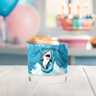 Join Us For a Bite Shark Whiskey Glass