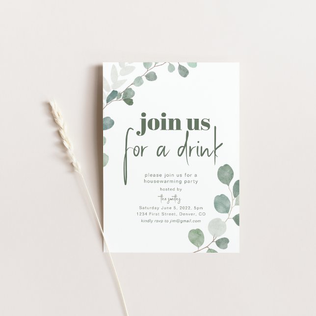 Join us for a Drink Housewarming Party Invite (Creator Uploaded)