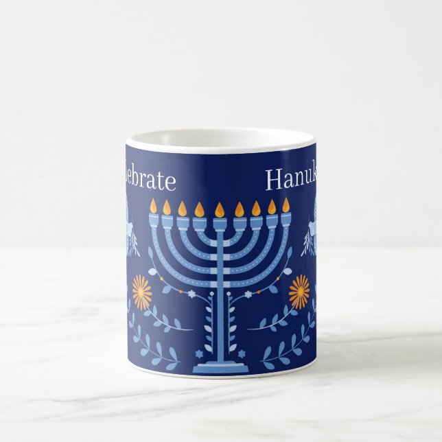 Join Us for a Joyous Hanukkah Celebration!"  Coffee Mug (Center)