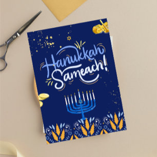 Join Us for a Joyous Hanukkah Celebration!"  Pedestal Sign