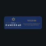 Join Us for a Joyous Hanukkah Celebration!" Return Address Label<br><div class="desc">Celebrate the Festival of Lights with us! Join us for an evening filled with warmth, laughter, and tradition as we gather to commemorate Hanukkah. Enjoy delicious food, festive games, and the company of family and friends. Let’s light the menorah, share stories, and create cherished memories together. Don’t miss out on...</div>