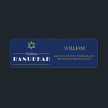 Join Us for a Joyous Hanukkah Celebration!" Return Address Label<br><div class="desc">Celebrate the Festival of Lights with us! Join us for an evening filled with warmth, laughter, and tradition as we gather to commemorate Hanukkah. Enjoy delicious food, festive games, and the company of family and friends. Let’s light the menorah, share stories, and create cherished memories together. Don’t miss out on...</div>