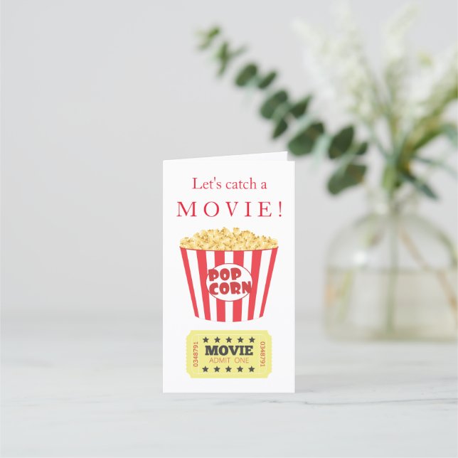 Join us for a Movie Playdate Calling Appointment C Card (Front)