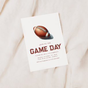 Join Us For Game Day Football Party  Invitation