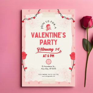 Join Us For Valentine's Party Card